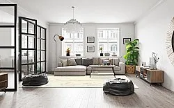 Wilton-tæppe - Osuna (grå/beige)