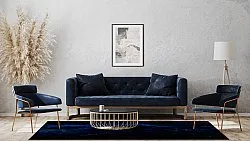 Wilton-tæppe - Zuani (mørkeblå)