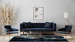 Wilton-tæppe - Narbolia (blå/multi)