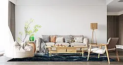 Wilton-tæppe - Narbolia (blå/multi)