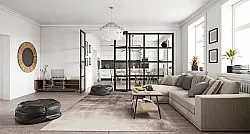 Wilton-tæppe - Olmedo (grå/beige)