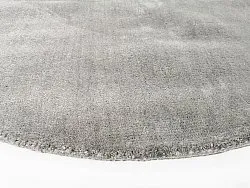 Rundt tæppe - Recycled PET with viscose look (grå)