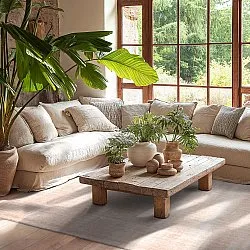 Recycled PET with viscose look (lysebrun)