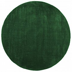 Rundt tæppe - Eco Recycled PET (grøn)
