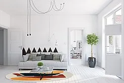 Rundt tæppe - Beira (multi)