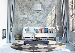 Rundt tæppe - Daire (multi)