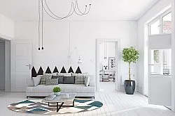 Rundt tæppe - Branco (multi)