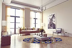 Rundt tæppe - Rei (multi)