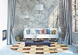 Rundt tæppe - Evisa (multi)