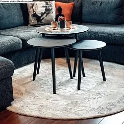 Runde tæpper - Aranga Super Soft Fur (beige)