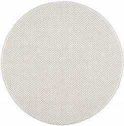 Runde tæpper - Pandora (hvid)