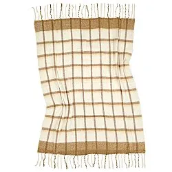 Tæpper - Plaid i uldblandning - Rachel (gul)