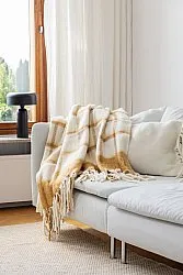 Tæpper - Plaid i uldblandning - Rachel (gul)