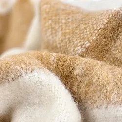 Tæpper - Plaid i uldblandning - Rachel (gul)