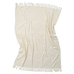 Plaid - Veya cotton throw (fløde)