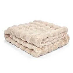 Tæpper - Aranga Bubble Throw (beige)