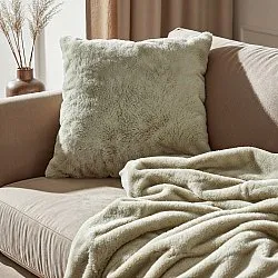 Tæpper - Aranga Super Soft Throw (lysegrøn)