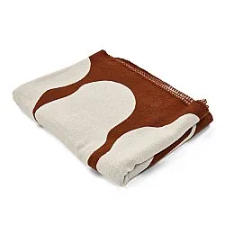 Tæpper - Katalia Jacquard Blanket (bordeaux)