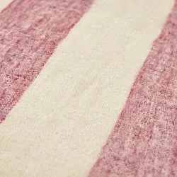 Tæpper - Uldmixplaid - Beatriz Stripe (rød/hvid)