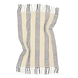 Tæpper - Uldmixplaid - Beatriz Stripe (sort/hvid)