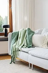 Tæpper - Plaid i uldblandning - Carol (grøn)