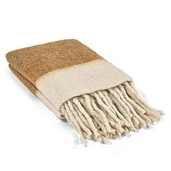 Tæpper - Plaid i uldblandning - Carrie (gul)