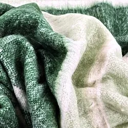 Tæpper - Plaid i uldblandning - Charlotte (grøn)