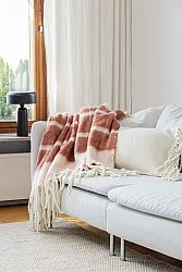 Tæpper - Plaid i uldblandning - Charlotte (lyserød)