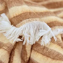 Tæpper - Uldmixplaid - Melody (brun/beige)