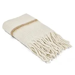 Tæpper - Plaid i uldblandning - Miranda (gul)