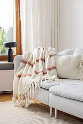 Tæpper - Plaid i uldblandning - Miranda (lyserød)