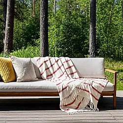 Tæpper - Plaid i uldblandning - Miranda (lyserød)