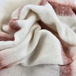 Tæpper - Plaid i uldblandning - Miranda (lyserød)