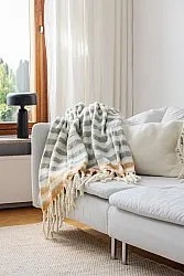 Tæpper - Plaid i uldblandning - Monica (gul)