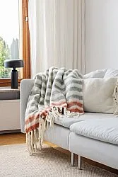 Tæpper - Plaid i uldblandning - Monica (lyserød)