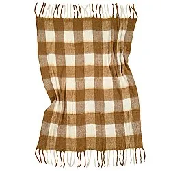 Tæpper - Plaid i uldblandning - Phoebe (gul)