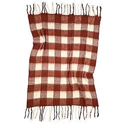 Tæpper - Plaid i uldblandning - Phoebe (lyserød)