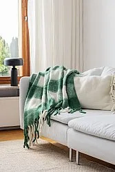 Tæpper - Plaid i uldblandning - Phoebe (grøn)