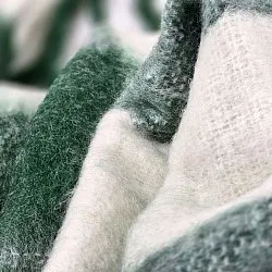 Tæpper - Plaid i uldblandning - Phoebe (grøn)