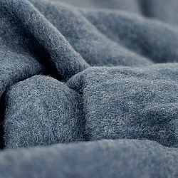 Tæpper - Plaid i uldblandning - Samantha (blå)