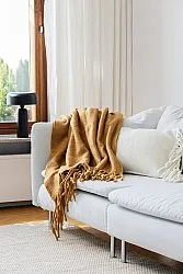 Tæpper - Plaid i uldblandning - Samantha (gul)