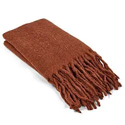 Tæpper - Plaid i uldblandning - Samantha (kobber)