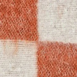 Tæpper - Uldmixplaid - Audrey Check (pink/råhvid)