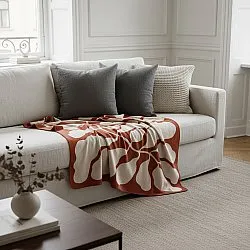 Tæpper - Katalia Jacquard Blanket (bordeaux)