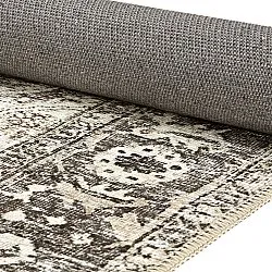 Fladvævet tæppe - Alvand (sort)