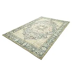 Fladvævet tæppe - Alvand (blå)