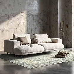 Fladvævet tæppe - Alvand (grå)