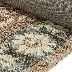 Fladvævet tæppe - Alvand (rød)