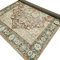 Fladvævet tæppe - Alvand (rød)