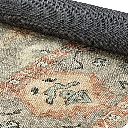 Fladvævet tæppe - Amena (blå)